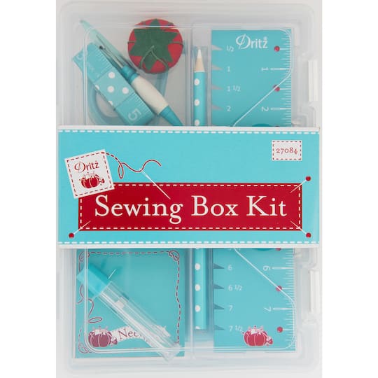 Dritz&#xAE; Blue Essential Sewing Box Kit